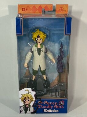 MCFARLANE TOYS THE SEVEN DEADLY SINS MELIODAS DEMON MODE SWORD 7" ANIME FIGURE